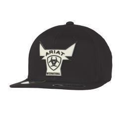 ARIAT MENS FLEXFIT 110 CAP GLOW IN THE DARK BULL BLACK A300088401 ARIAT MENS FLEXFIT 110 CAP GLOW IN THE DARK BULL BLACK A300088401