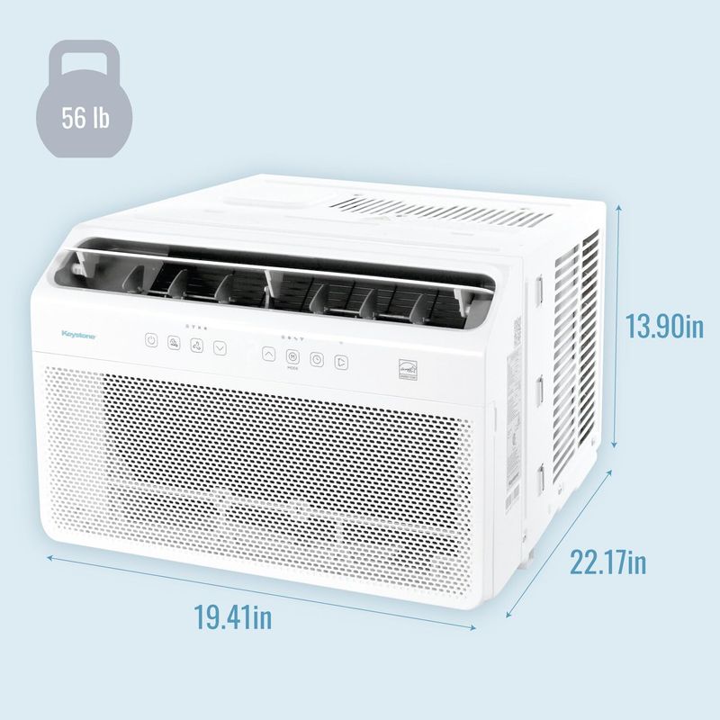 KEYSTONE 8K BTU WINDOW HEAT/COOL AC KSTAW08INV-HC