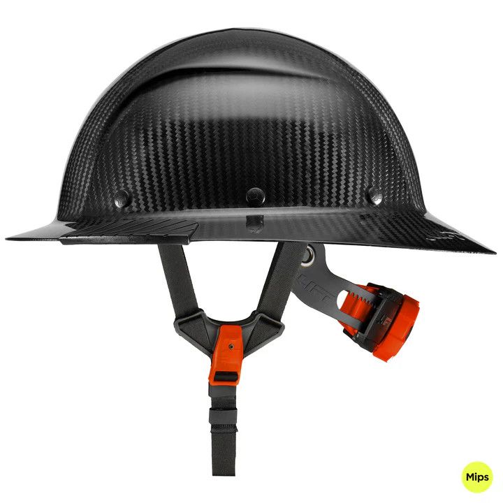 Lift Dax Carbon Mips Hard Hat Full Brim Lift Dax Carbon Mips Hard Hat Full Brim, Color: HDC-24MKGC Carbon Gloss