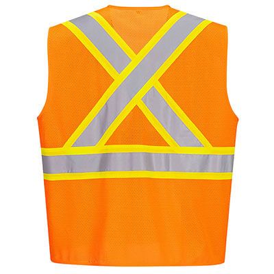 Portwest NON-FR Hi-Vis X Back Contrast Vest- CA101