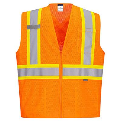 Portwest NON-FR Hi-Vis X Back Contrast Vest- CA101