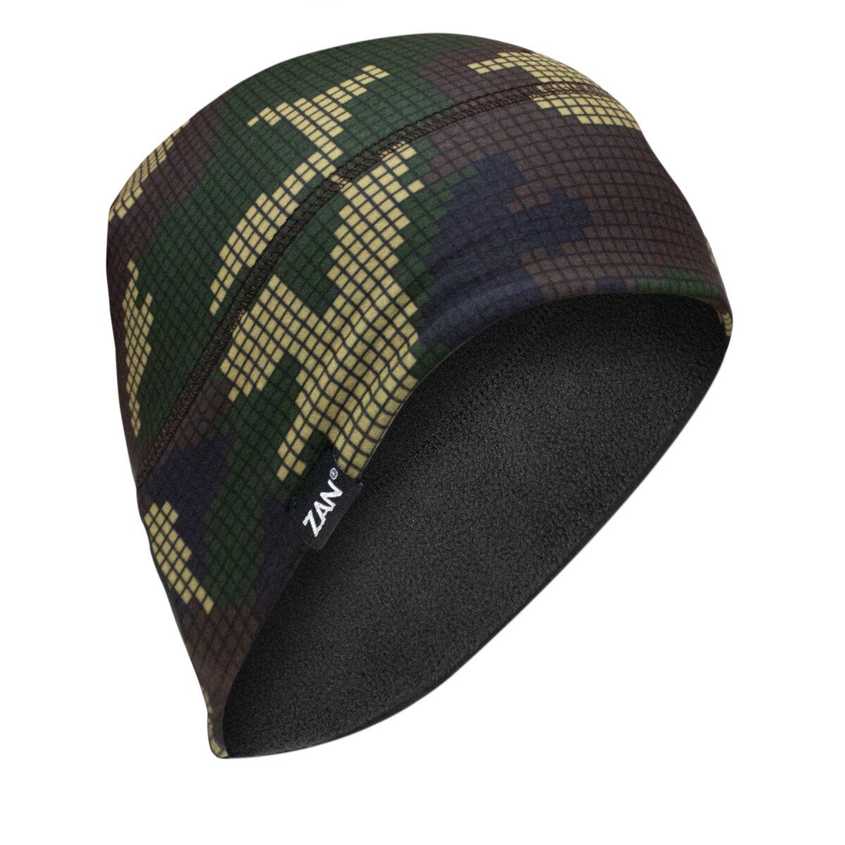 Zan® Helmet Liner/Beanie Sportflex® UPF50+ Series Fleece Lined, Color: WHLF621 Digi Woodland Camo