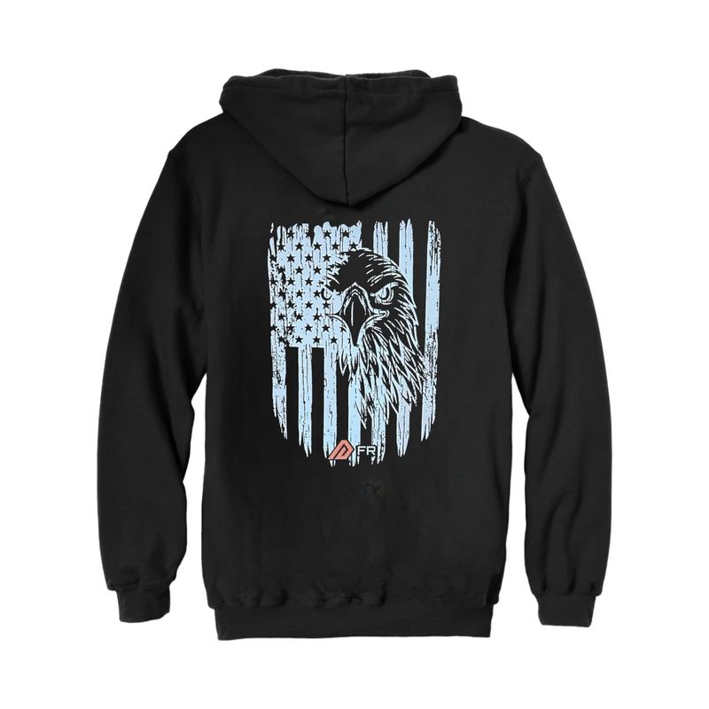 Rasco Fr Graphic Zip Hoodie - Black w/ Rasco Eagle FR2002GBK