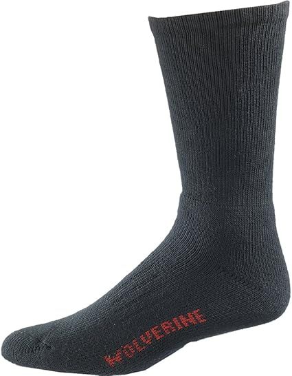 Wolverine Mid Calf Steel Toe Cotton Sock- WWM40001C2