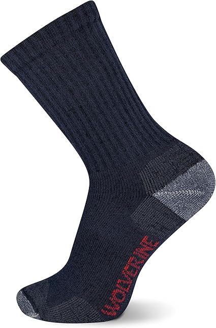 Wolverine Moisture Wicking Safety Toe Crew Sock- WWM40003C2