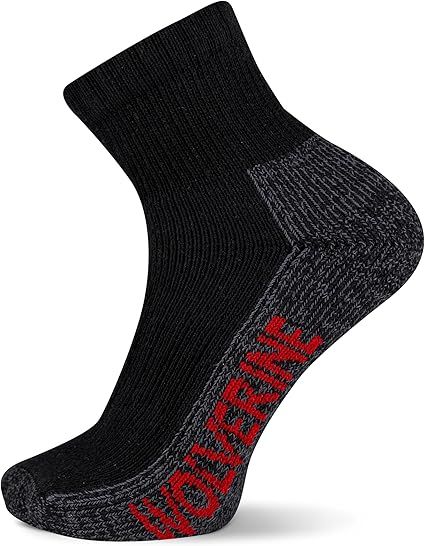 Wolverine Quarter Steel-Toe Cotton Sock- WWM40002Q2