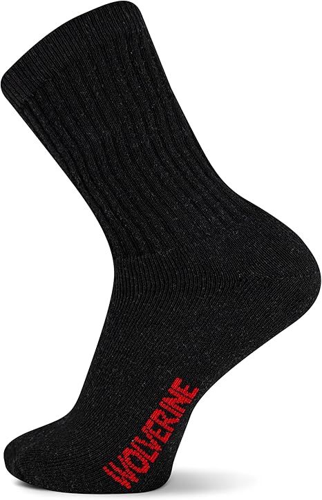 Wolverine Cotton Crew Sock- WWM40009B4