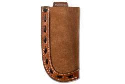 3D Knife Sheath Vertical Roughout Buck Lace Brown D8402902