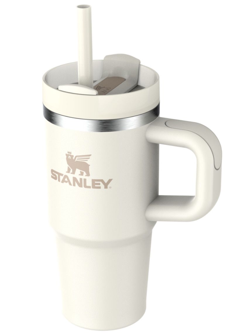 Stanley The Quencher H2.0 FlowState Tumbler (Handle) 14OZ, Color: Cream 2.0