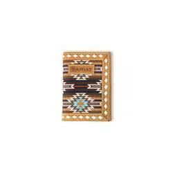 Ariat Mens Trifold Style Wallet Southwestern Diamond Lacing Brown A3559202