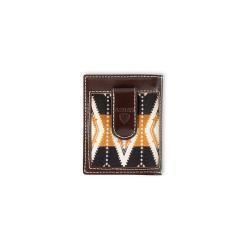 Ariat Mens Monely Clip Style Wallet Southwestern Fabric Brown A3559602 Ariat Mens Monely Clip Style Wallet Southwestern Fabric Brown A3559602