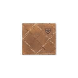 Ariat Large Bifold Cross Stitch Patch Medium Brown A3563144