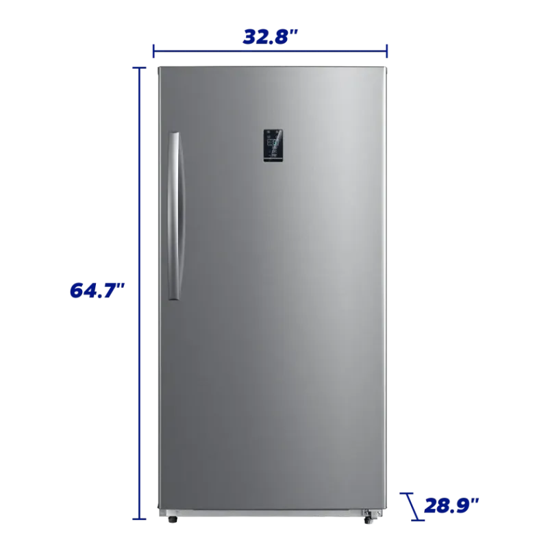 Element 17 Cu. Ft. Stainless Steel Upright Convertible Freezer/Refrigerator – Garage Ready (Model EUF17CECS)