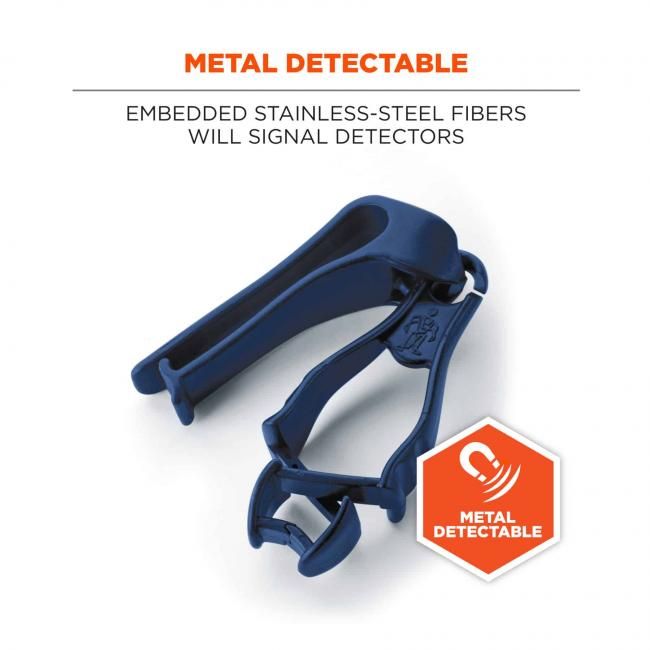 Ergodyne 3405MD Metal Detectable Glove Clip Holder – Deep Blue