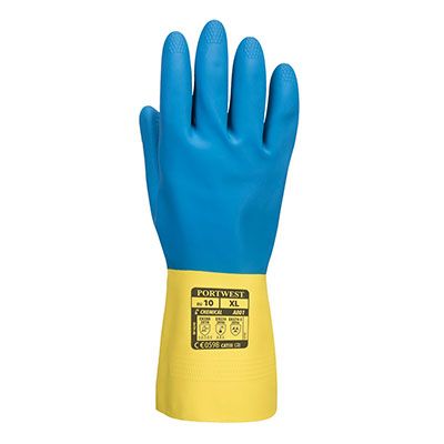 Double Dipped Latex Chemical-Resistant Gauntlet – A801