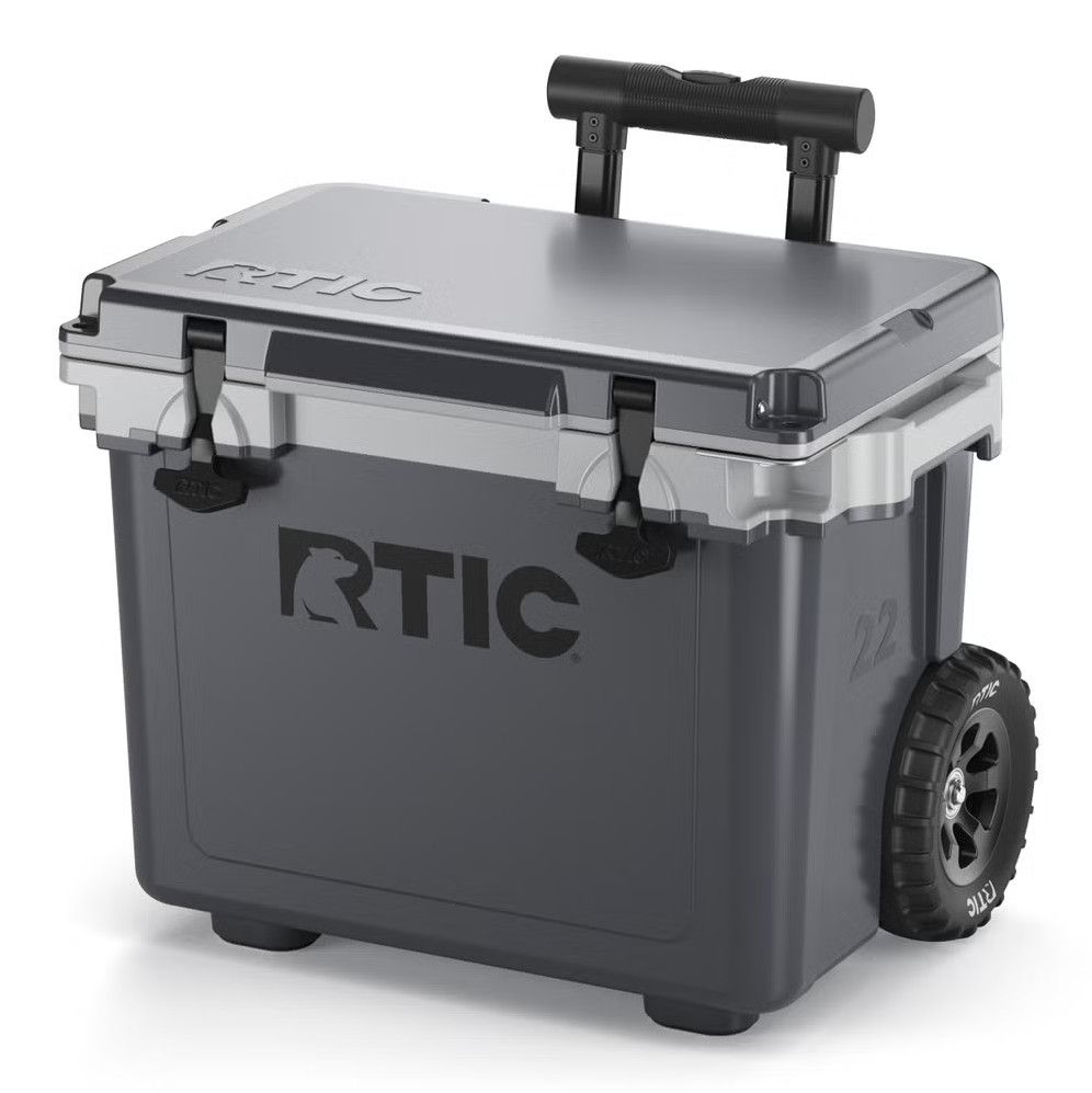 RTIC 22 QT Ultra-Light Wheeled Cooler, Color: Dark Grey & Cool Grey