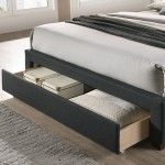 Sybella, UPH Full Bed, Dark Grey (CM7218DG)