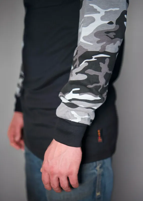 **STATIC FR Camo Shirt - Black/Gray