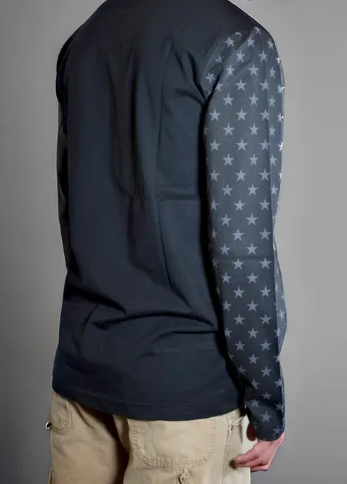 **STATIC FR American Flag Sleeves Shirt