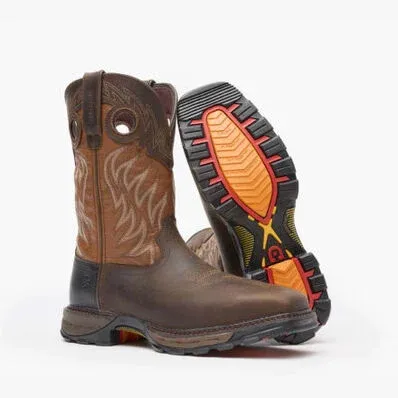 Durango Maverick Men's Steel Toe Waterproof Western Work Boots – Full-Grain Leather (Model DDB0215)