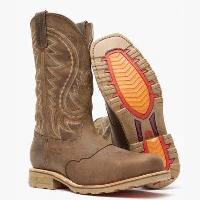 Durango Maverick Pro Men's Steel Toe Waterproof Western Work Boots – Puncture Resistant (Model DDB0297)