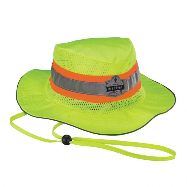 Ergodyne GloWear® 8935 Hi-Vis Ranger Sun Hat – Lime/Orange