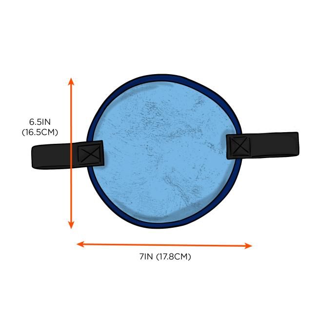 Ergodyne Chill-Its Hard Hat Cooling Top Insert - Pva 6715CT, Color: Blue