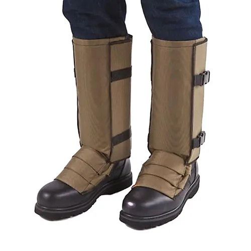 CrackShot Snake Chapz Khaki Tan Snake Guardz™ – Lightweight Snake Protection, Size: SHORT