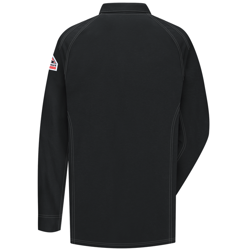 **Bulwark® iQ Series® Comfort Knit Men's FR Long Sleeve Polo Shirt QT12BK