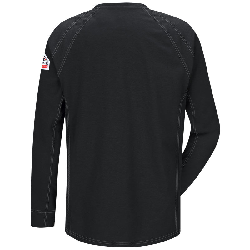 **Bulwark iQ Series® Comfort Knit Men's FR Long Sleeve T-Shirt QT32BK