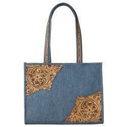 Angel Ranch Remi Collection Large Tote Bag Denim D330011620 Angel Ranch Remi Collection Large Tote Bag Denim D330011620