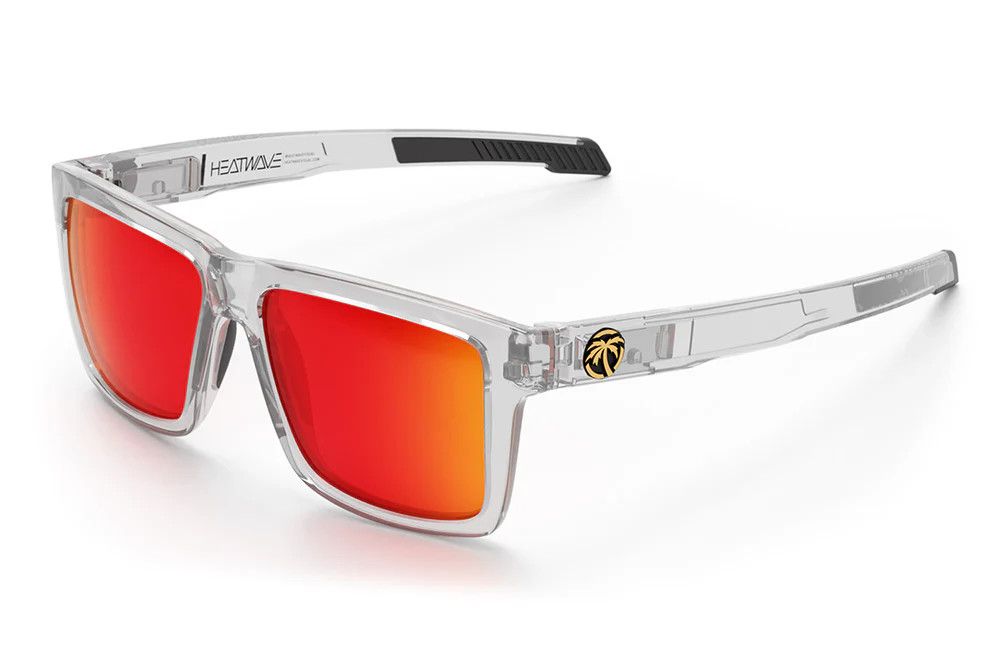 Heatwave Performance Vise Z87+ Sunglasses: Vapor Clear Frame / Sunblast Lens