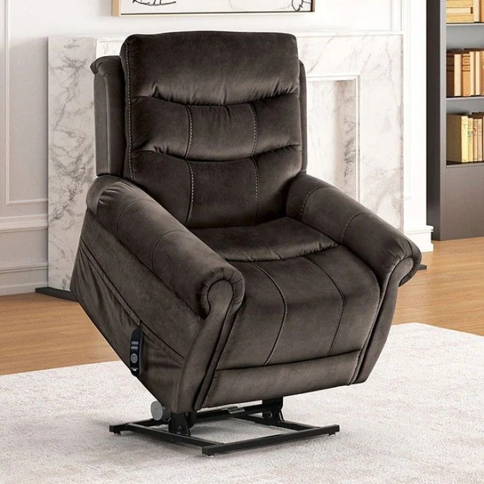 Dionysia Dark Gray Power Lift Chair with Heat & Massage (FM68001DG-LC)