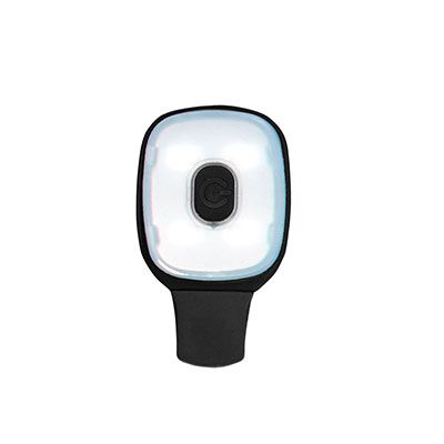 Portwest USB Rechargeable Light Clip Black HV12BK