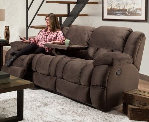 Corinthian Beluga Chocolate Motion Sofa 29901-30D