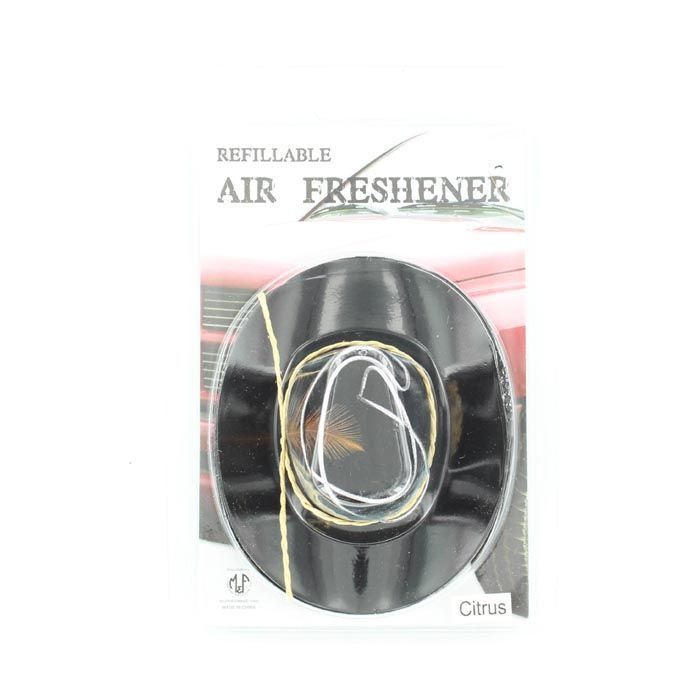 Cowboy Hat Air Freshener – Citrus, Black