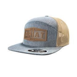 Ariat Men's Flexfit 110 Leather Patch Denim Work Cap – Denim (A290001120​)