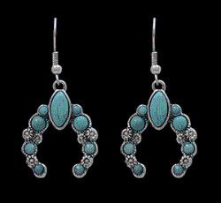 Sil &Tq Squash Blossom Earring DE0506SBTQ