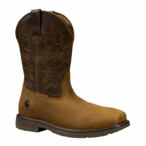 Carhartt Montana WP 11" Square Toe Soft Toe Medium Brown, Work Boot- FQ1414