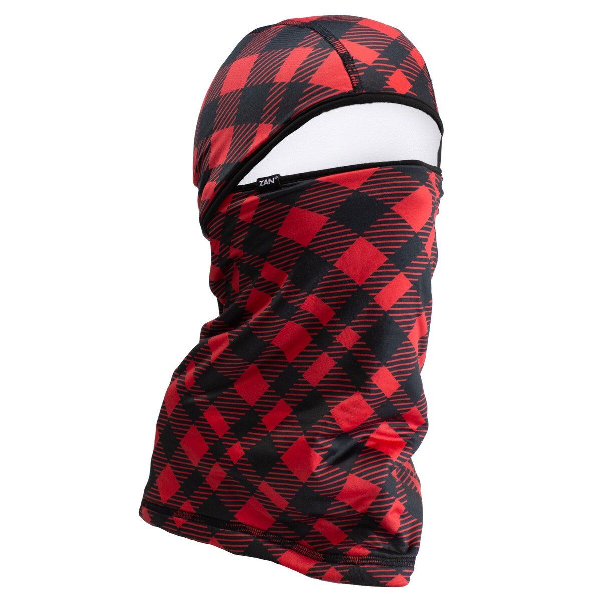 Zan Convertible Balaclava Sport flex Fleece Series Red Buffalo Plaid WBSF125