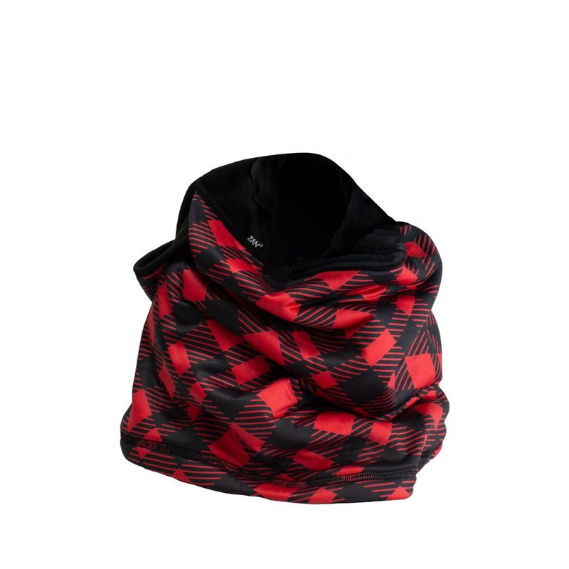 Zan Convertible Balaclava Sport flex Fleece Series Red Buffalo Plaid WBSF125