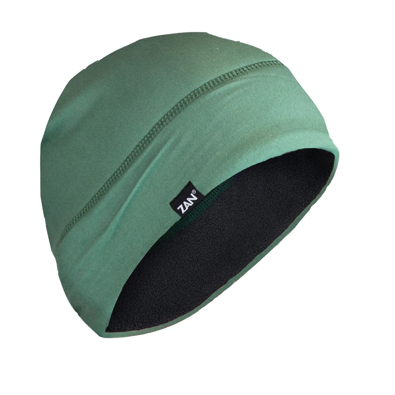 Zan Helmet Liner/ Beanie Sport flex Series Fleece Lined Green WHLF285