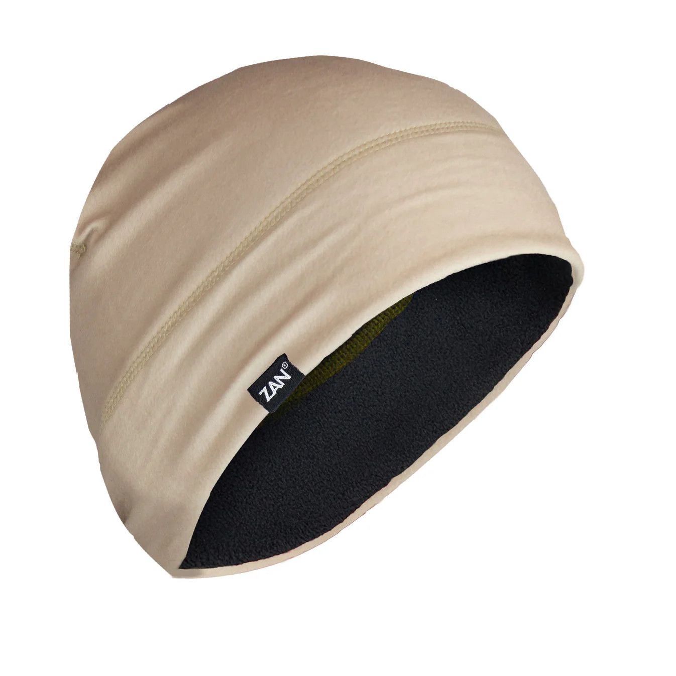 Zan helmet liner/beanie sportflex series fleece lined Tan WHLF293