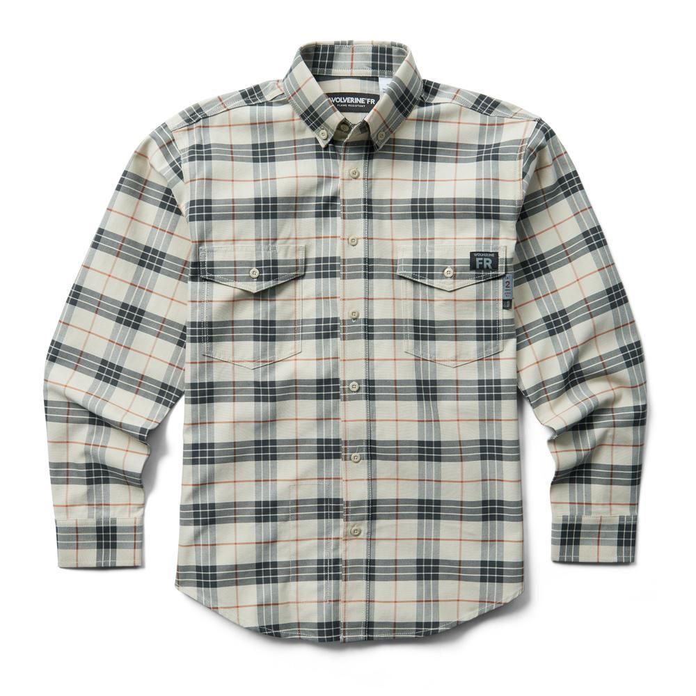 Wolverine FR Plaid LS Twill Shirt- W1203980-203 Wolverine FR Plaid LS Twill Shirt- W1203980-203