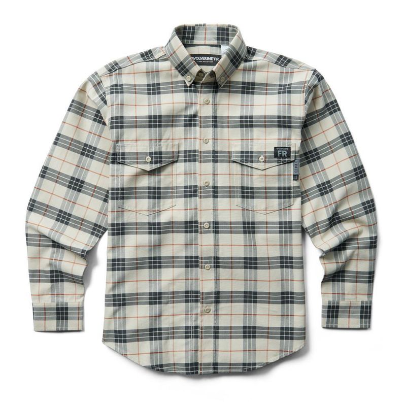 Wolverine FR Plaid LS Twill Shirt- W1203980-203