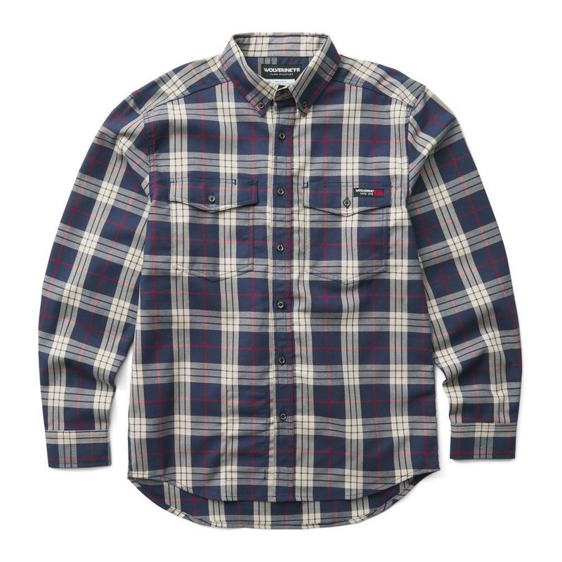 Wolverine FR Plaid LS Twill Shirt- W1203980-423