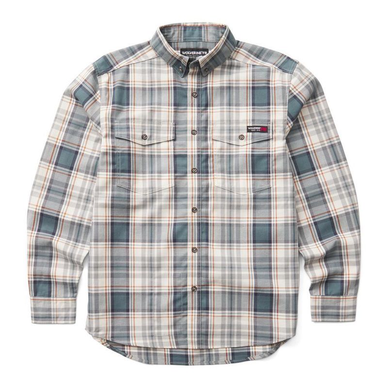Wolverine FR Plaid LS Twill Shirt- W1203980-413