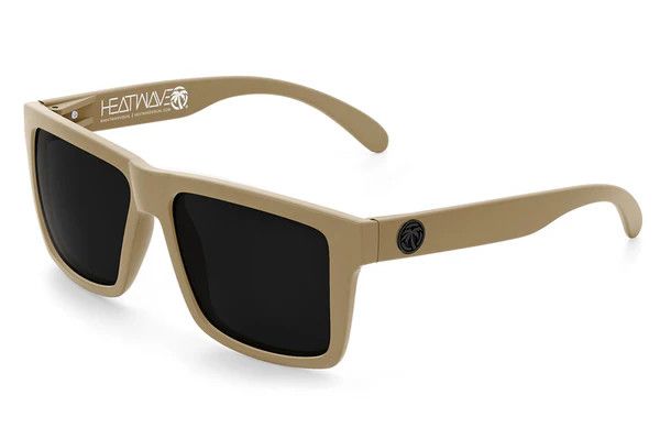 HEATWAVE XL Vise Z87 Sunglasses: DESERT TAN Frame/Polarized Ultra Black