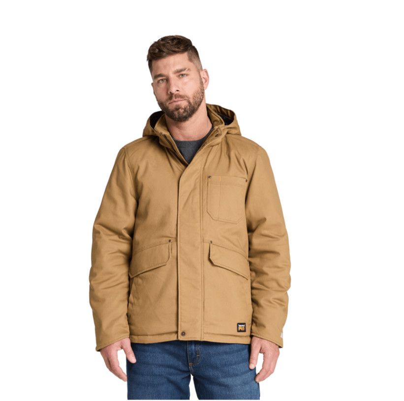 TIMBERLAND Ironhide Hooded Insulated Jacket Dark Wheat TB1A237TD021