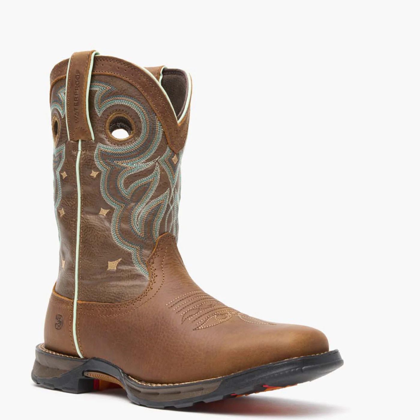 Durango Women's Maverick 10" Waterproof Western Steel-Toe Work Boots, Rugged Tan- DRD0416